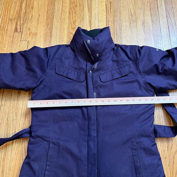 Columbia Coat Womens Small Omni Heat Ling Belted Down Puffer Jacket Purple - Picture 7 of 9